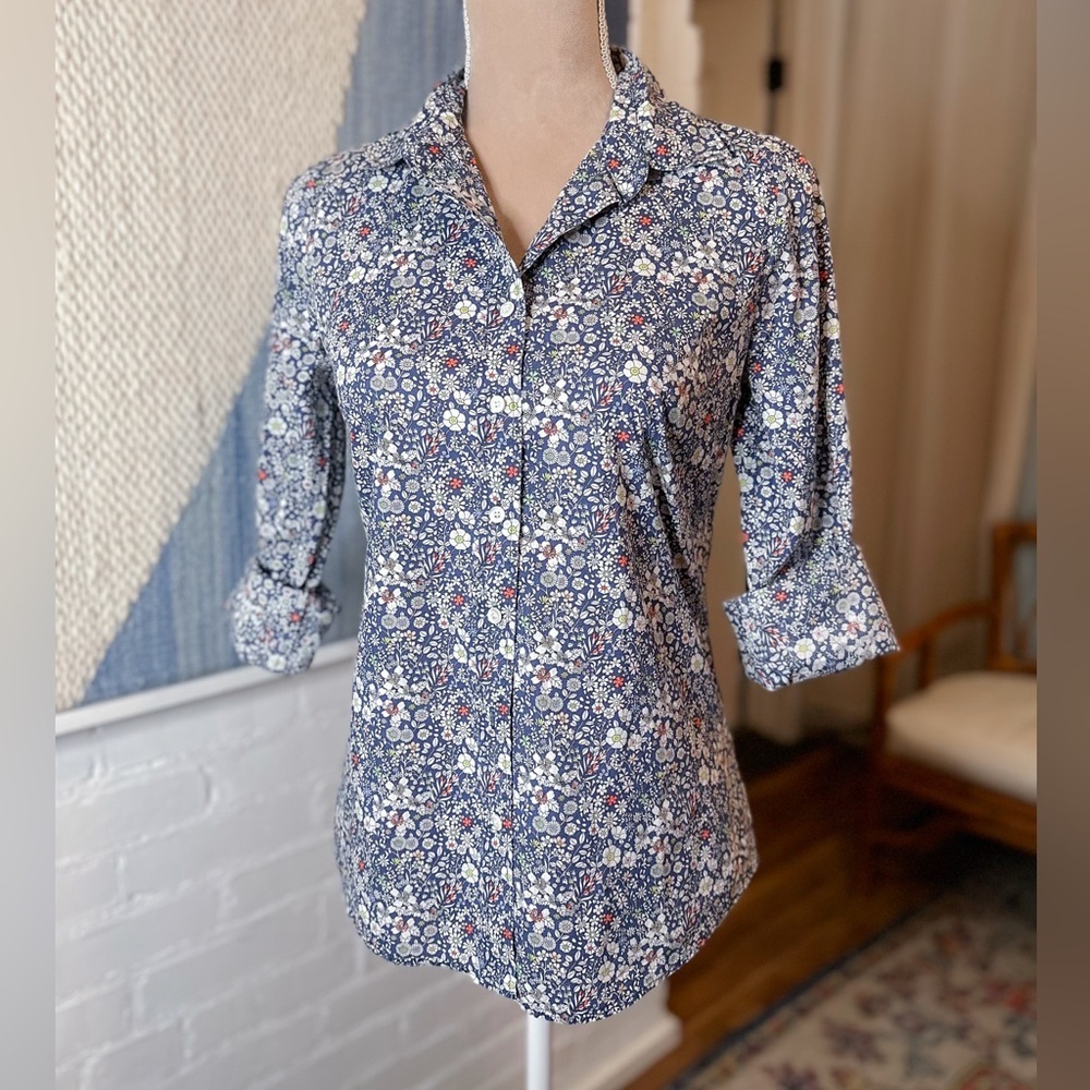 J.Crew x Liberty Art Fabrics Button Up Collared Shirt